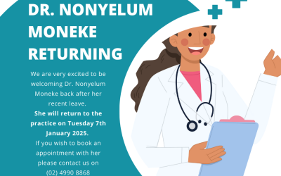 Dr. Nonyelum Moneke Returning