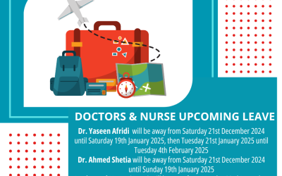 Doctors and Nurse Upcoming Leave