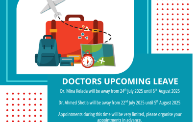 Dr. Ahmed Shetia’s and Dr. Mina Kelada’s Leave