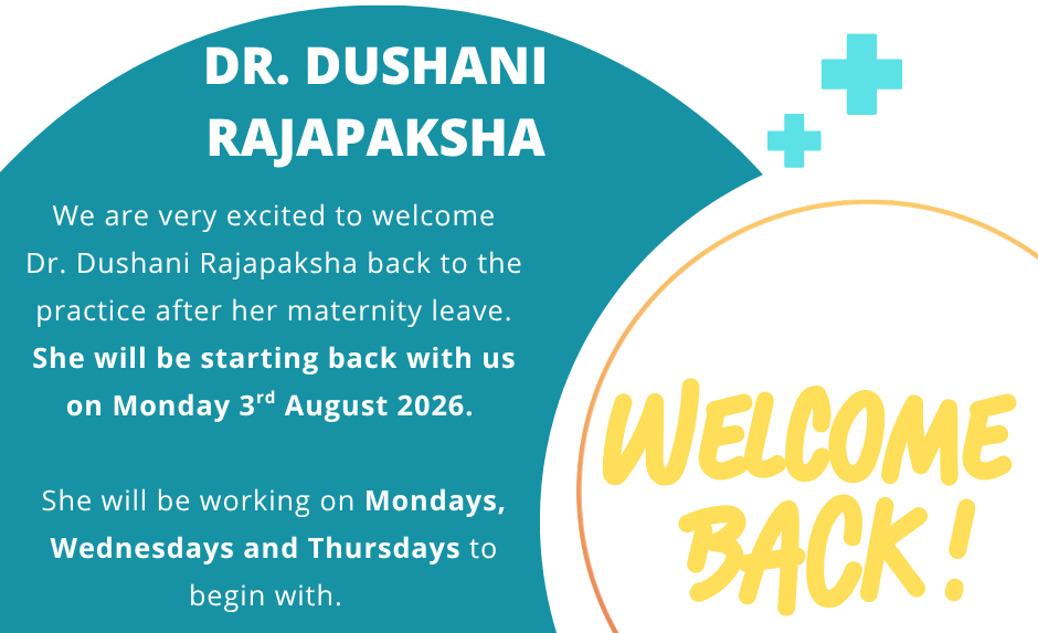 Dr. Dushani returning from maternity leave